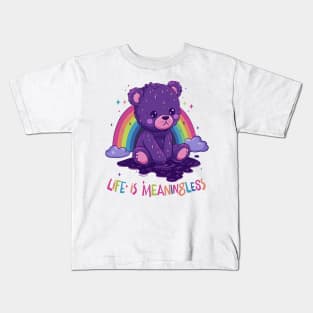 Life Is Meaningless  / Cute Nihilism Design Kids T-Shirt